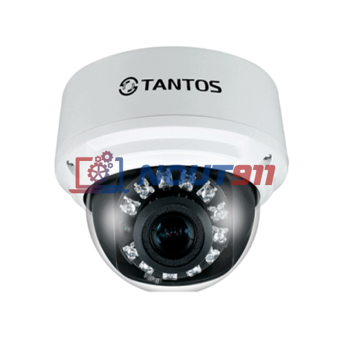 Купольная IP Камера видеонаблюдения Tantos TSi-DV451V (3-12)