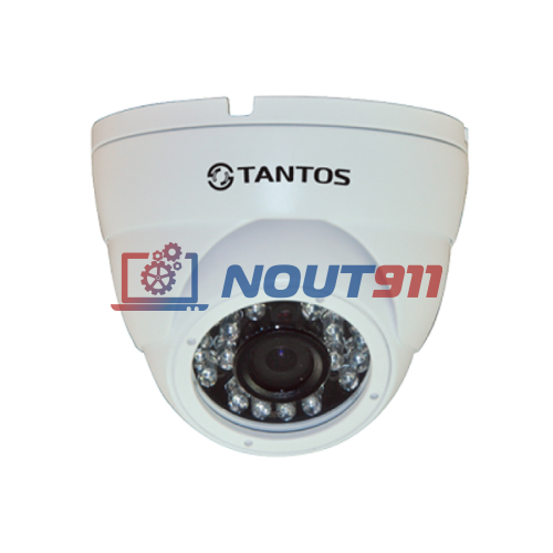 Купольная IP Камера видеонаблюдения Tantos TSi-Dle1F (3.6)