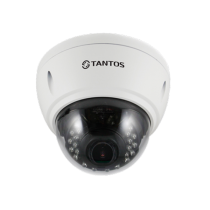 Купольная IP Камера видеонаблюдения Tantos TSi-Vle2VP (2.8-12)