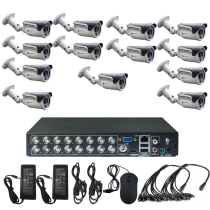 Комплект видеонаблюдения на 13 уличных камер - AHD 1Мп 720P