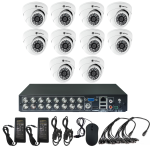 Комплект видеонаблюдения на 10 камер для помещения - AHD 1Мп 720P