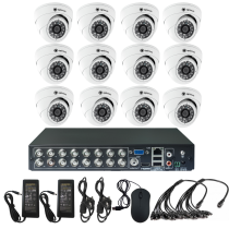 Комплект видеонаблюдения на 12 камер для помещения - AHD 1Мп 720P