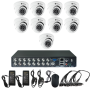 Комплект видеонаблюдения на 9 камер для помещения - AHD 1Мп 720P