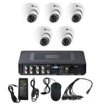 Комплект видеонаблюдения на 5 камер для помещения - AHD 1Мп 720P