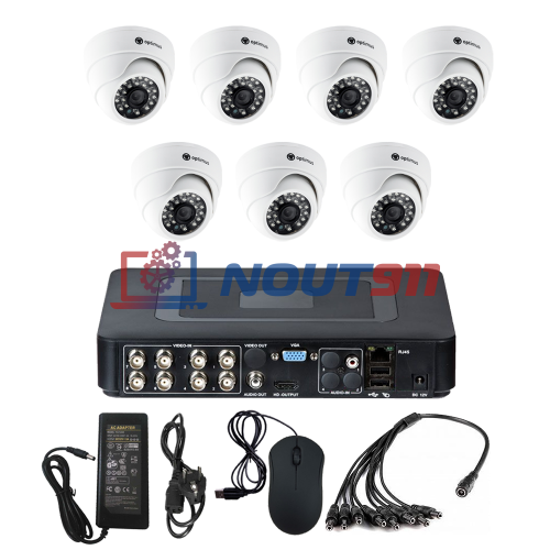 Комплект видеонаблюдения на 7 камер для помещения - AHD 1Мп 720P