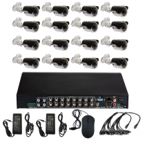 Комплект видеонаблюдения Optimus на 16 уличных камер - AHD 2.1Мп 1080P
