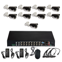 Комплект видеонаблюдения Optimus на 9 уличных камер - AHD 2.1Мп 1080P
