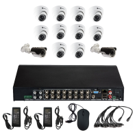 Комплект видеонаблюдения Optimus на 12 камер - AHD 5Мп 1952P (10 помещение/2 улица)