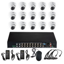 Комплект видеонаблюдения Optimus на 15 камер для помещения - AHD 2.1Мп 1080P