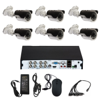 Комплект видеонаблюдения Optimus на 6 уличных камер - AHD 5Мп 1952P