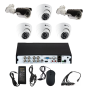 Комплект видеонаблюдения Optimus на 6 камер - AHD 2.1Мп 1080P (4 помещение/2 улица)