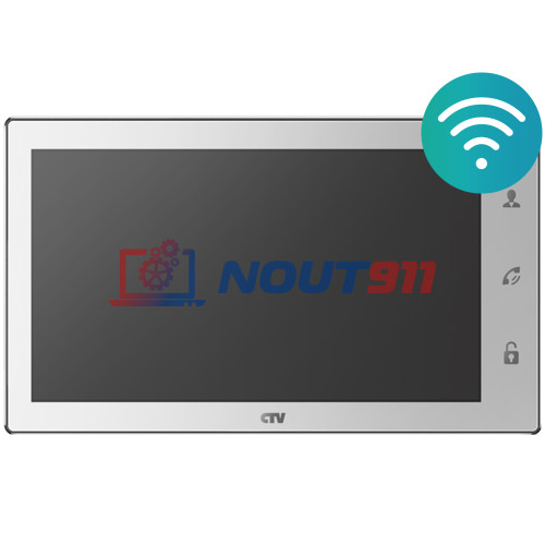 Монитор видеодомофона CTV-M4102FHD с Wi-Fi , 10", Full HD, Touch Screen,  встроенный регистратор (Белый)