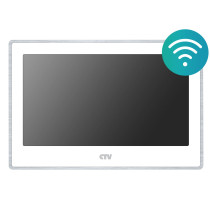 Монитор видеодомофона CTV-M5702 с Wi-Fi , 7", Full HD, Touch Screen, внешняя Wi-Fi антенна (Белый)																																								