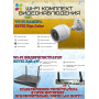 Wi-Fi Комплект видеонаблюдения EZVIZ на 1 видеокамеру - 2Мп 1080P (1хCS-H3c Color + CS-X5S-4W) Цветное ночное видение, IP67, ИК-подсветка до 30м, угол 125гр, H.265
