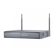 Wi-Fi Видеорегистратор HiWatch DS-N308W(B), 8 IP камер 4МП, 2560x1440 12к/с на канал, 2.4 ГГц 2 × 2 MIMO 1 SATA H.265+ черный