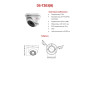 Камера видеонаблюдения HiWatch DS-T203(B) (2.8mm), купольная, 2МП, 1920x1080, H.265+, 103гр, IP66, черно-белая