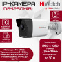 IP камера HiWatch DS-I250M (2.8mm), уличная, 2МП, 1920x1080, H.265+, 112.1гр, IP67, PoE, черно-белая