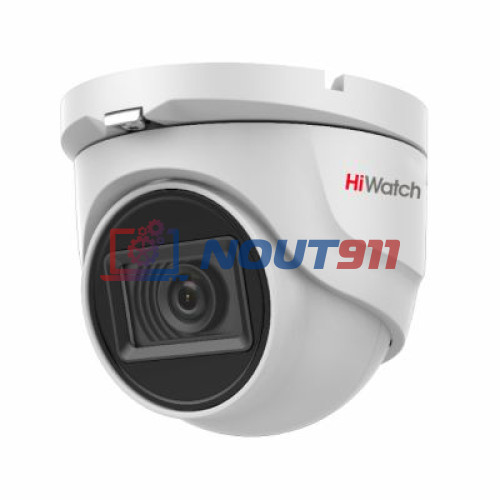 Камера видеонаблюдения HiWatch DS-T503(C) (2.8 mm), купольная, 5МП, 2592x1944, H.265+, 85гр, IP67, белая