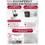 Комплект видеонаблюдения HiWatch на 2 IP-камеры - 4Мп 1440P (DS-N204P(C) + 1xDS-I400(D) + 1хDS-I414(C))