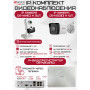 Комплект видеонаблюдения HiWatch на 3 IP-камеры - 4Мп 1440P (DS-N204P(C) + 1xDS-I400(D) + 2хDS-I414(C))