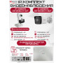 Комплект видеонаблюдения HiWatch на 3 IP-камеры - 4Мп 1440P (DS-N204P(C) + 2xDS-I400(D) + 1хDS-I414(C))