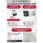 Комплект видеонаблюдения HiWatch на 5 IP-камер - 4Мп 1440P (DS-N208P(C) + 4xDS-I400(D) + 1хDS-I414(C))