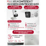 Комплект видеонаблюдения HiWatch на 6 IP-камер - 4Мп 1440P (DS-N208P(C) + 4xDS-I400(D) + 2хDS-I414(C))