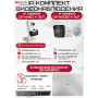 Комплект видеонаблюдения HiWatch на 8 IP-камер - 4Мп 1440P (DS-N208P(C) + 5xDS-I400(D) + 3хDS-I414(C))