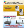 Wi-Fi Комплект видеонаблюдения EZVIZ на 2 камеры видеонаблюдения - 5Мп 2880х1620P (CS-X5S-4W + 2хCS-H6c) 2.4 ГГц Поворотная камера до 340 гр Двусторонняя аудиосвязь, ИК до 10м, угол 104гр