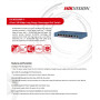 Коммутатор PoE HIKVISION DS-3E0310HP-E (8x100Mbps PoE 2 Uplink порта 1000Mbps PoE budget: 110W Metal)