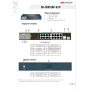 Коммутатор PoE HIKVISION DS-3E0318P-E/M(C) (16x100Mbps PoE 1x1000Mbps 1x1000 SFP PoE budget: 130W Metal)