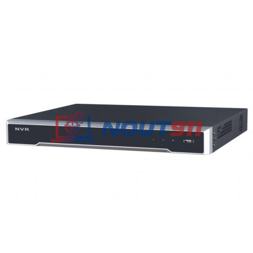 IP видеорегистратор Hikvision DS-7608NI-K2, 8 IP камер 8МП 4096x2160 25к/с на канал 2xSATA H.265+ черный