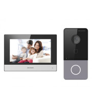 Вызывная панель Hikvision DS-KV6113-WPE1(C) - 2МП 1920x1080, угол 131, Wi-Fi 2.4Ггц PoE, Mifare, Двусторонняя аудиосвязь, черная