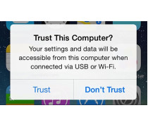  «Доверять этому компьютеру?» – решение проблем