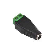 Разъем питания для камер видеонаблюдения Optimus гнездо с клеммной колодкой (50шт)