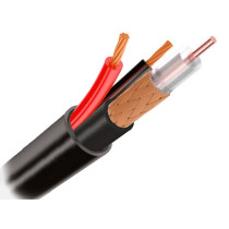 Кабель для видеонаблюдения Optimus КВК-П 2x0.5 (outdoor) CCA(омедненный алюминий) Light Бухта 200м