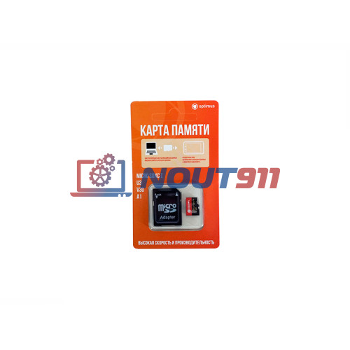 Карта памяти с адаптером Optimus MicroSDXC 128Gb