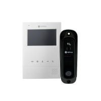 Комплект видеодомофона Optimus Leader IK-24B30IR (w+b)