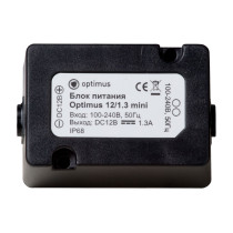 Блок питания для видеонаблюдения Optimus 12V 1.3A 15W 12/1.3 mini