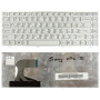 Клавиатура для ноутбука Sony Vaio VPC-S series белая с серебристой рамкой