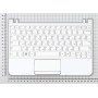 Клавиатура для ноутбука Samsung N210 N220 топ-панель белая