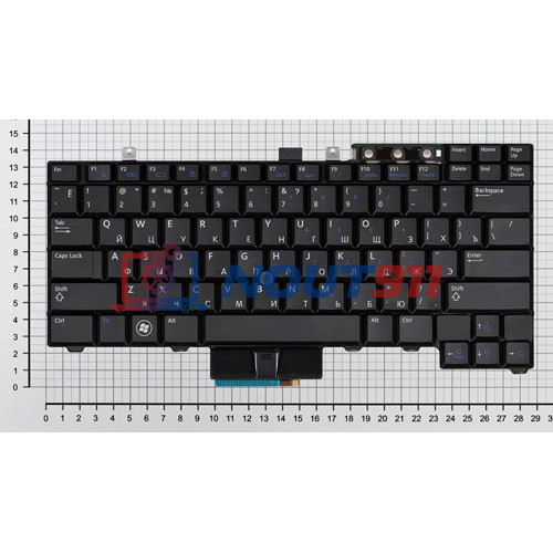 Клавиатура для ноутбука Dell Latitude E5400 E6410 E6400 черная с подсветкой
