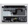 Клавиатура для ноутбука Samsung RC510 топ-панель серая с черными кнопками
