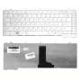 Клавиатура для ноутбука Toshiba Satellite C600, C640, C645, C645D, L600, L600D, L630, L635 белая