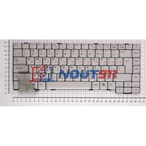 Клавиатура для ноутбука Packard Bell 7521 6020 6021 белая