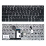 Клавиатура для ноутбука HP Elitebook 2560 с серебристой рамкой