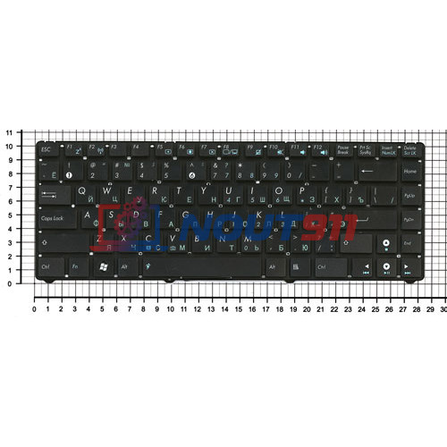 Клавиатура для ноутбука Asus 1215 черная