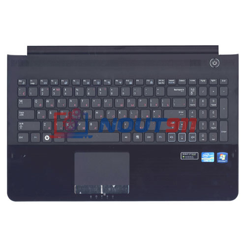 Клавиатура для ноутбука Samsung RC520 топ-панель черная