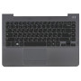 Клавиатура для ноутбука Samsung 530U4B черная топ-панель серая