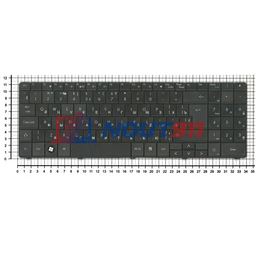 Клавиатура для ноутбука Packard Bell SL51 черная